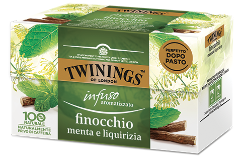 Infuso aromatizzato <br>finocchio menta e liquirizia