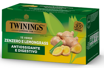 Tè verde aromatizzato Zenzero e Lemongrass