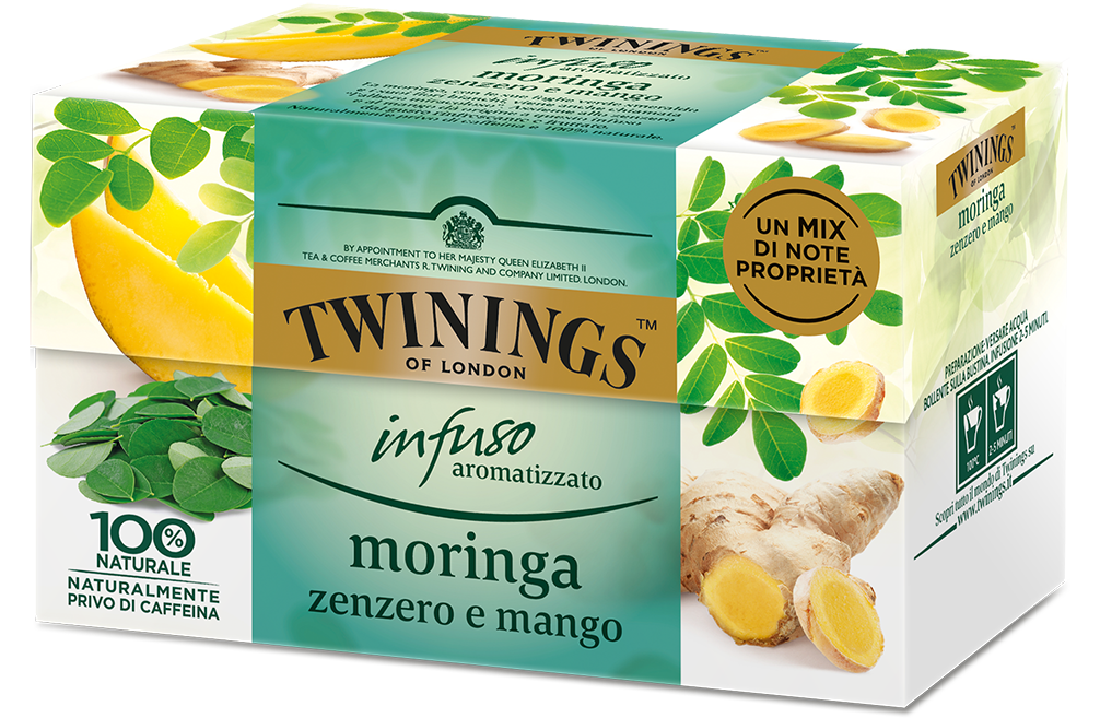 Infuso aromatizzato <br>moringa zenzero e mango