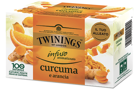Infuso aromatizzato <br>curcuma e arancia