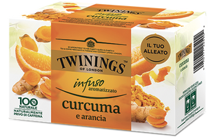 Infuso aromatizzato <br>curcuma e arancia