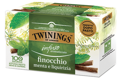 Infuso aromatizzato finocchio menta e liquirizia